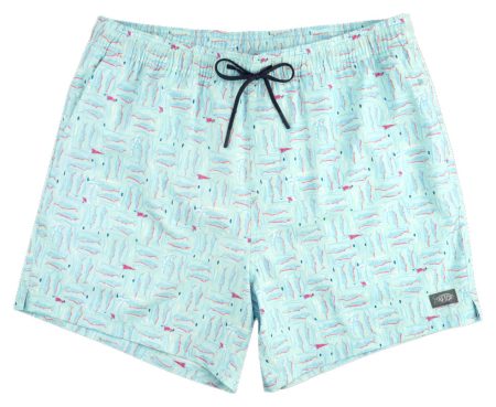Aftco Strike Printed Swim Shorts For Men